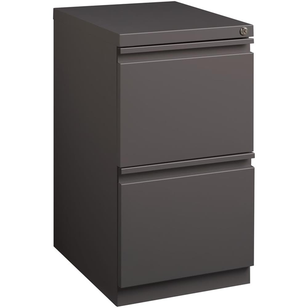 Pemberly Row 4 Drawers 52" Vertical Black Metal Filing Cabinet Lockable Pre-Assembled Stationary Letter Size for Home, Office