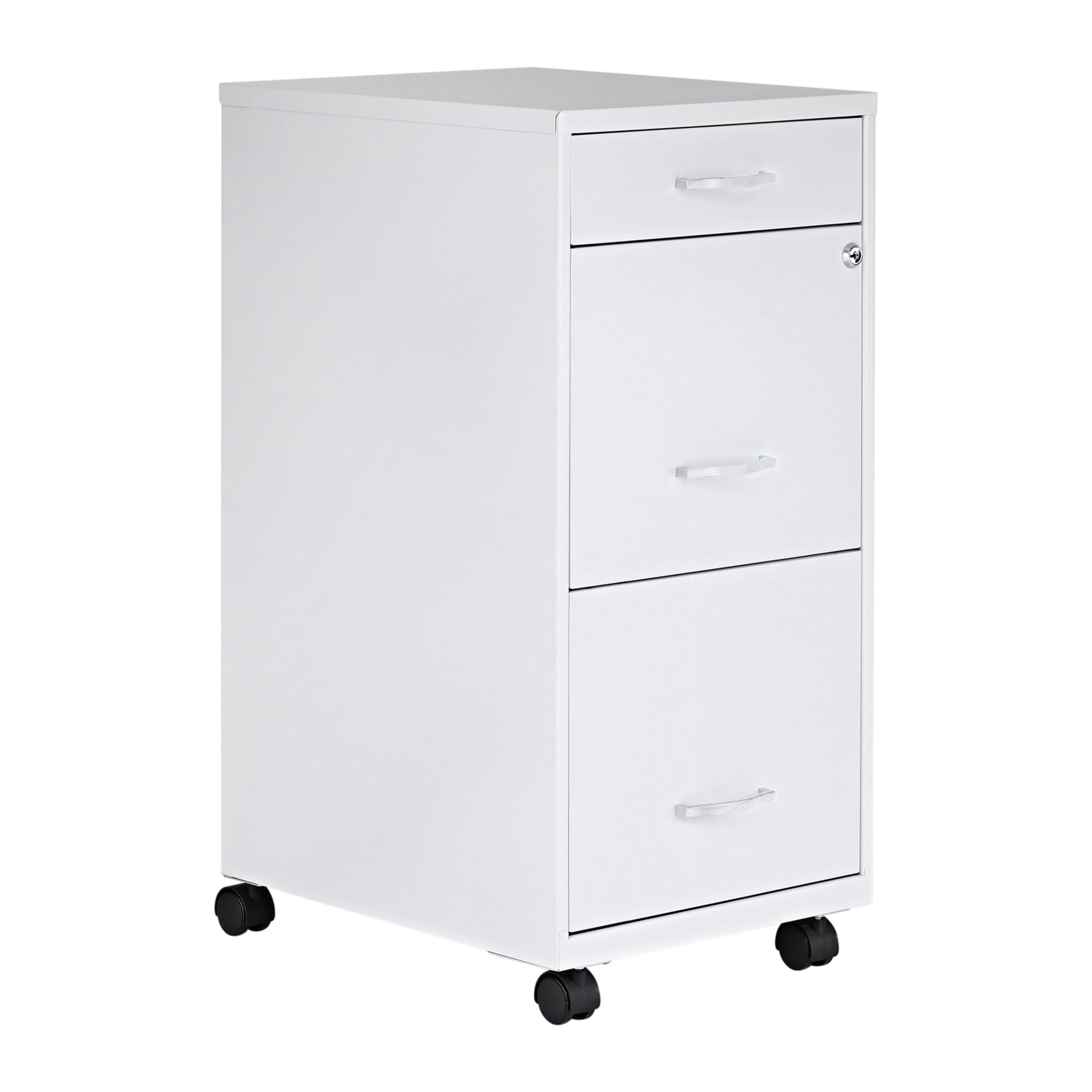 Lorell LYS SOHO Box/File/File 3-Drawer Mobile File Cabinet, Black